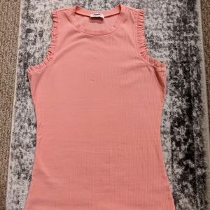 Tall girl ruffle tank top